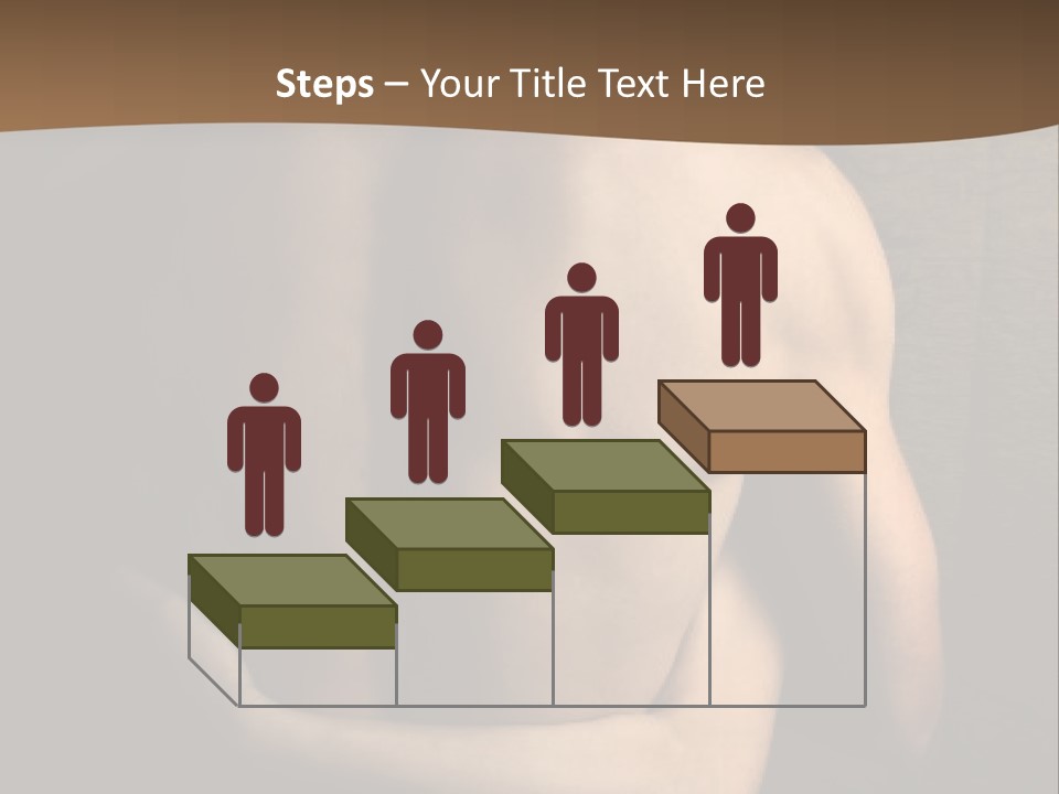 A Man And A Woman Embracing In Front Of A Brown Background PowerPoint Template