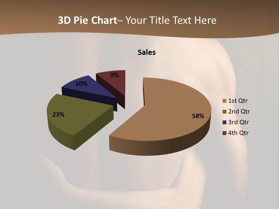 A Man And A Woman Embracing In Front Of A Brown Background PowerPoint Template