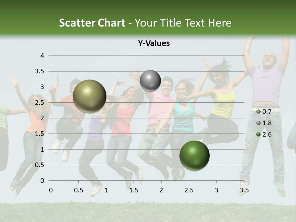 A Group Of People Jumping In The Air PowerPoint Template