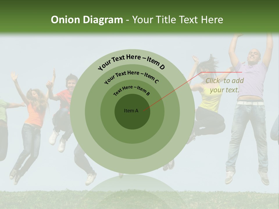 A Group Of People Jumping In The Air PowerPoint Template