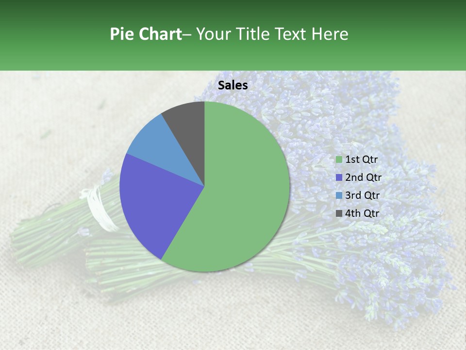 A Bunch Of Lavender Flowers Sitting On Top Of A Table PowerPoint Template
