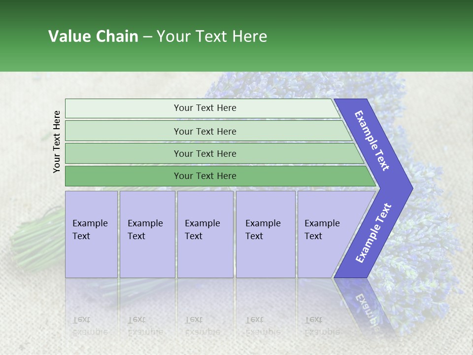 A Bunch Of Lavender Flowers Sitting On Top Of A Table PowerPoint Template