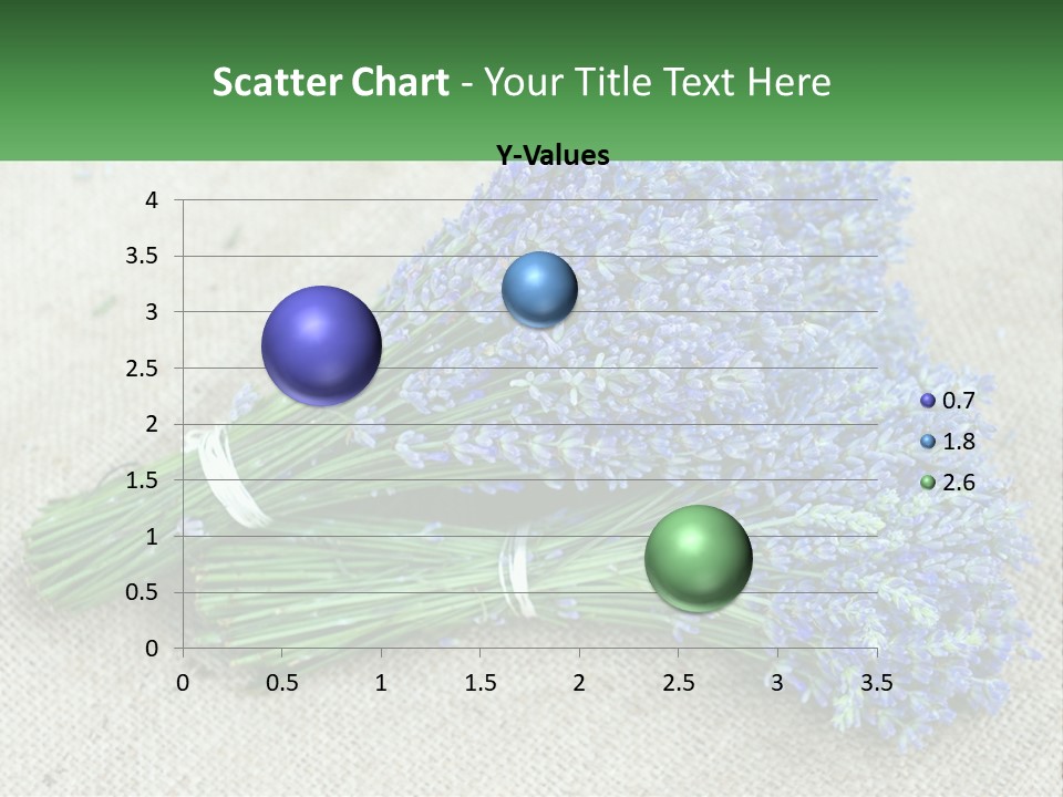 A Bunch Of Lavender Flowers Sitting On Top Of A Table PowerPoint Template
