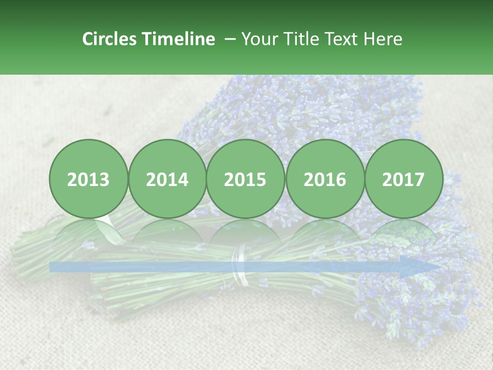 A Bunch Of Lavender Flowers Sitting On Top Of A Table PowerPoint Template