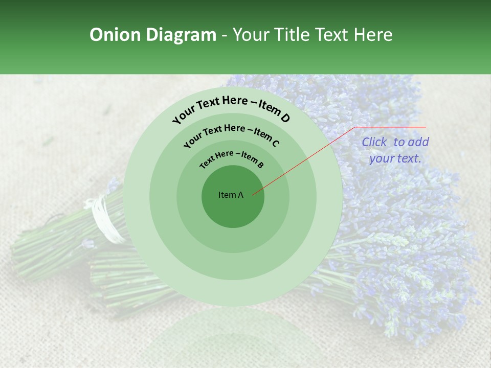 A Bunch Of Lavender Flowers Sitting On Top Of A Table PowerPoint Template