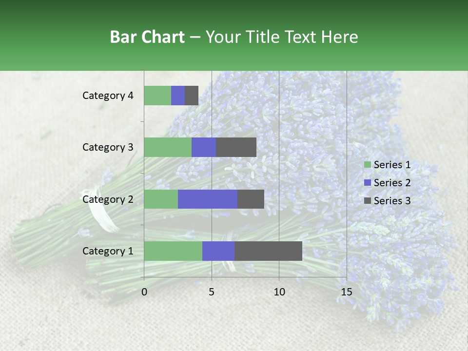 A Bunch Of Lavender Flowers Sitting On Top Of A Table PowerPoint Template