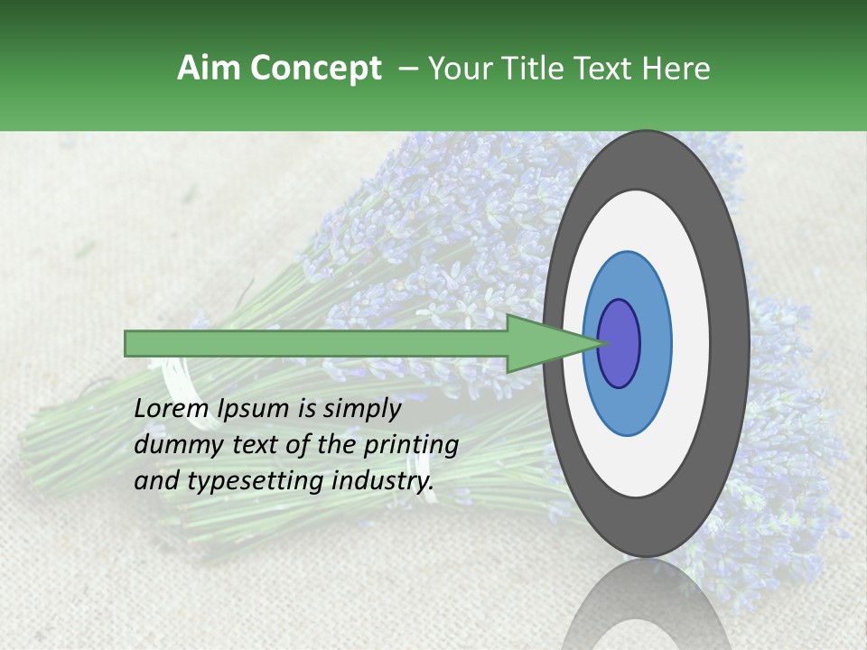 A Bunch Of Lavender Flowers Sitting On Top Of A Table PowerPoint Template