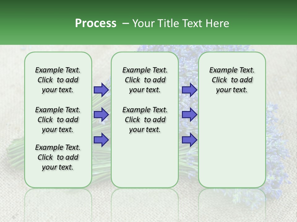 A Bunch Of Lavender Flowers Sitting On Top Of A Table PowerPoint Template