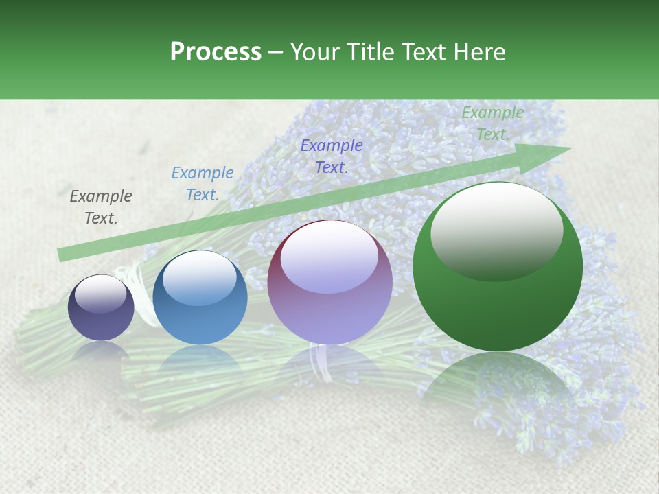 A Bunch Of Lavender Flowers Sitting On Top Of A Table PowerPoint Template