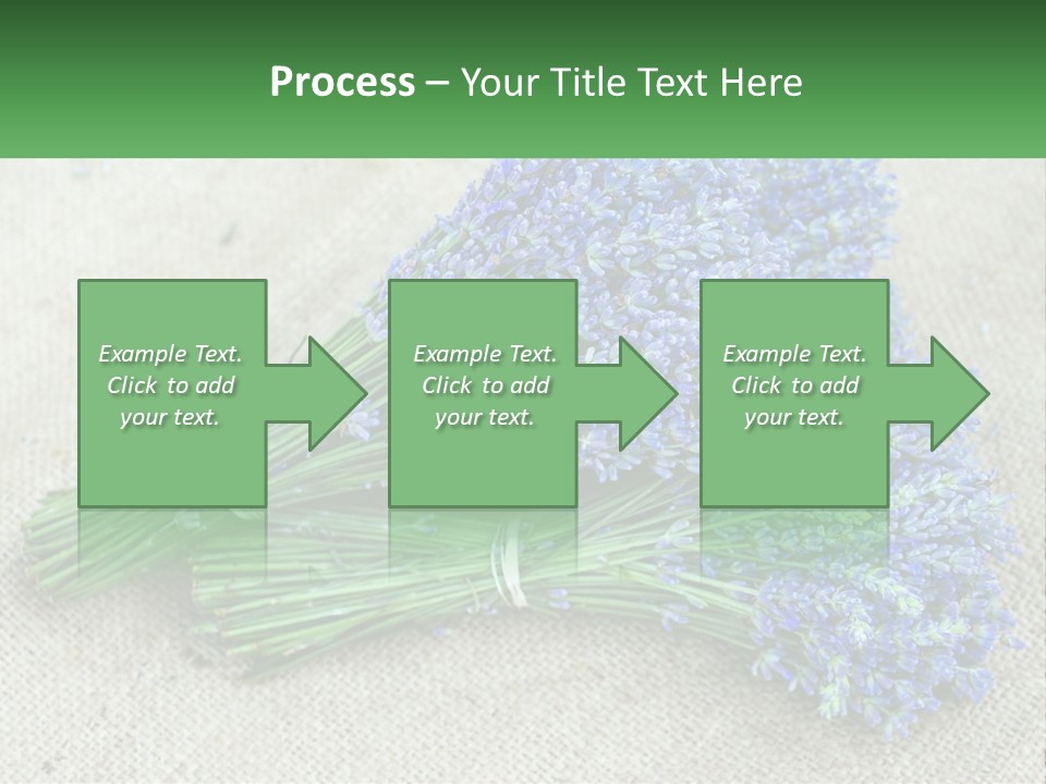 A Bunch Of Lavender Flowers Sitting On Top Of A Table PowerPoint Template
