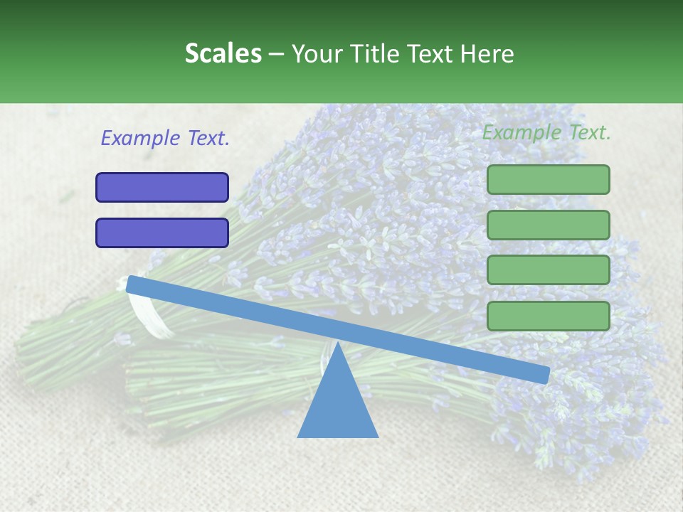 A Bunch Of Lavender Flowers Sitting On Top Of A Table PowerPoint Template