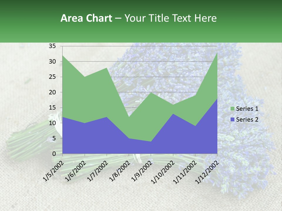 A Bunch Of Lavender Flowers Sitting On Top Of A Table PowerPoint Template