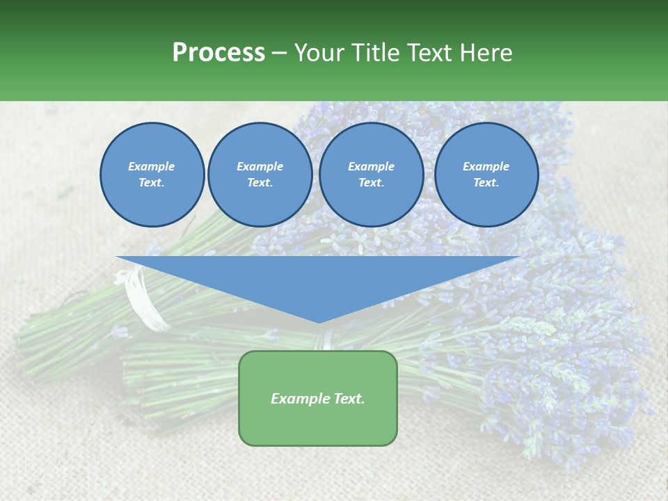 A Bunch Of Lavender Flowers Sitting On Top Of A Table PowerPoint Template