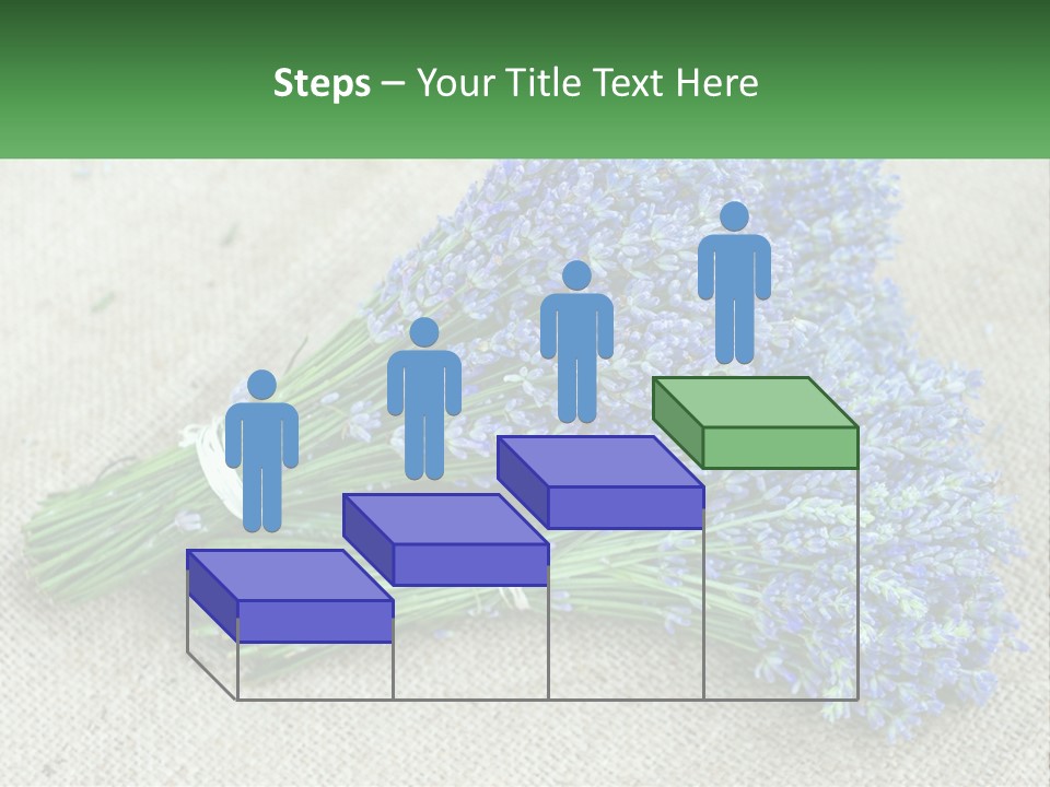 A Bunch Of Lavender Flowers Sitting On Top Of A Table PowerPoint Template