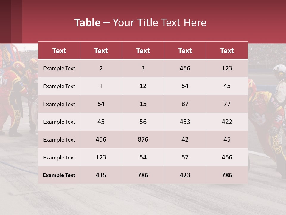A Group Of People Standing Around A Race Car PowerPoint Template