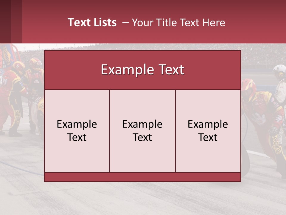 A Group Of People Standing Around A Race Car PowerPoint Template