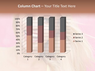 A Woman With Blonde Hair Is Smiling For The Camera PowerPoint Template