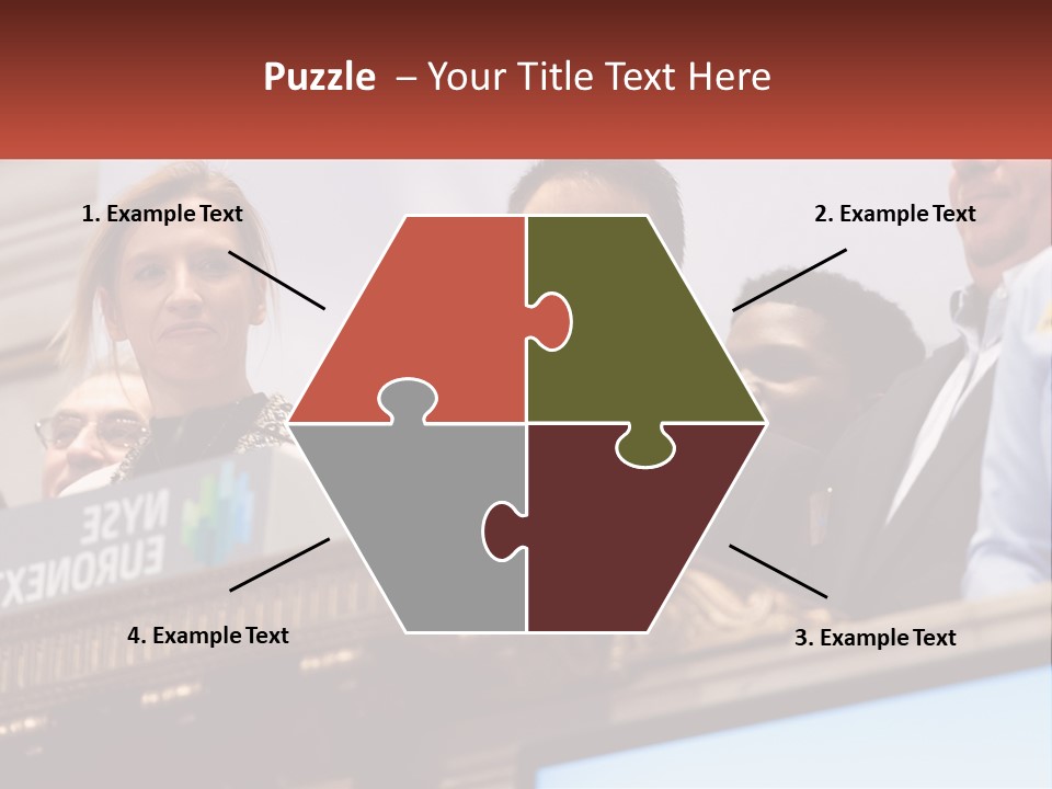 A Group Of People Standing Behind A Podium PowerPoint Template