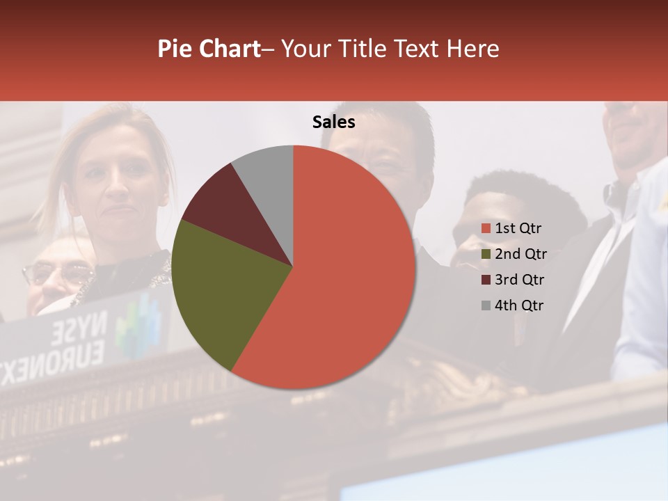 A Group Of People Standing Behind A Podium PowerPoint Template
