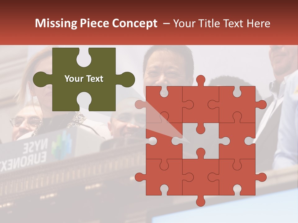 A Group Of People Standing Behind A Podium PowerPoint Template