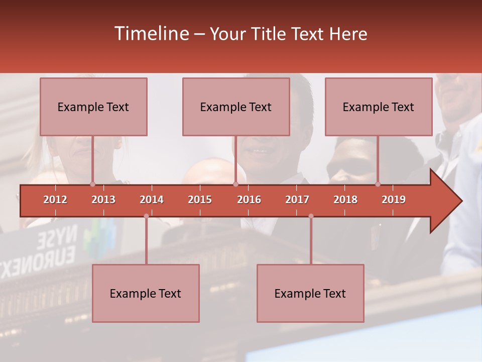 A Group Of People Standing Behind A Podium PowerPoint Template