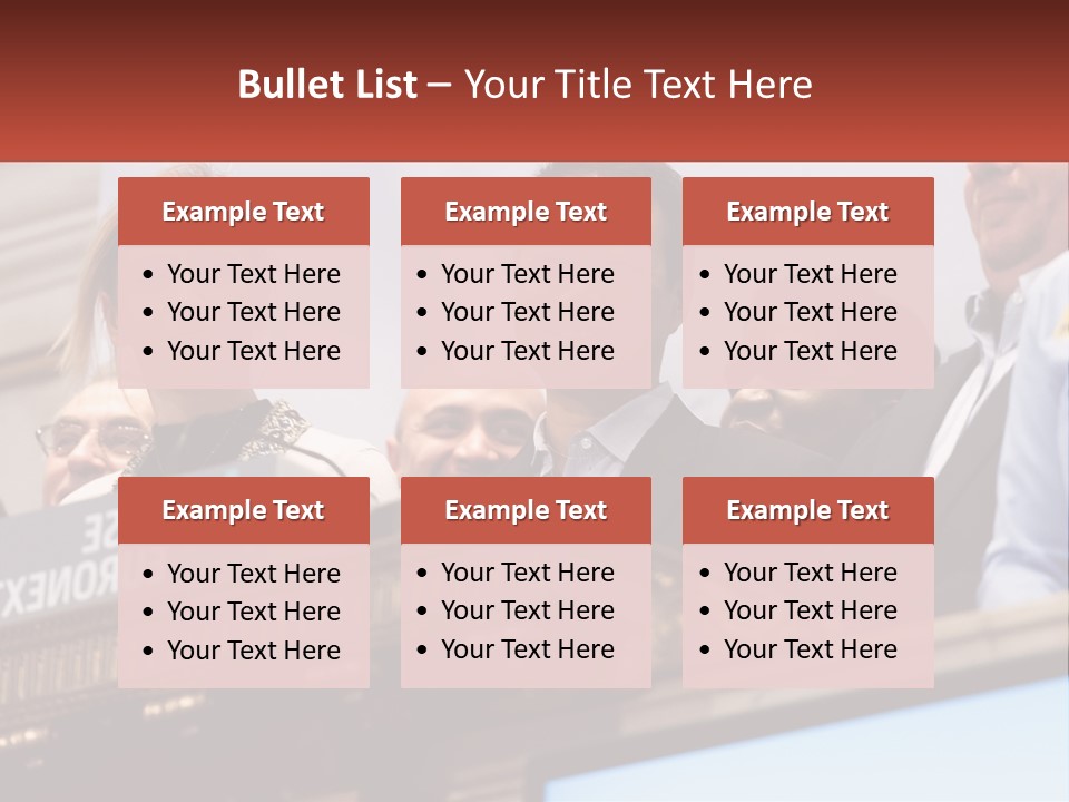 A Group Of People Standing Behind A Podium PowerPoint Template