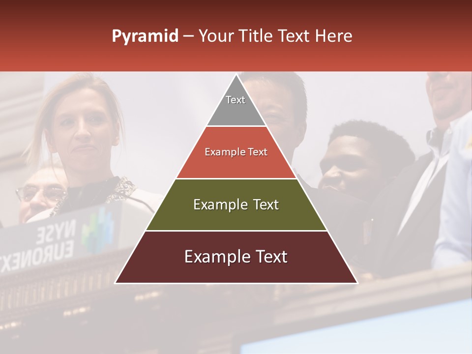 A Group Of People Standing Behind A Podium PowerPoint Template