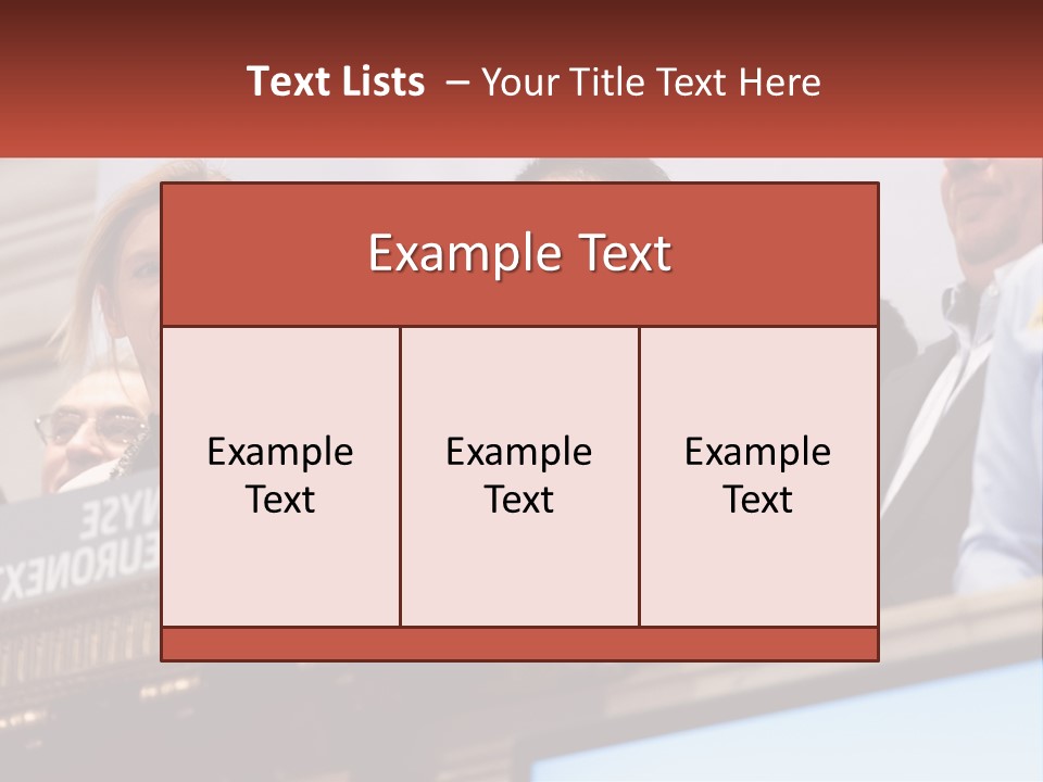 A Group Of People Standing Behind A Podium PowerPoint Template