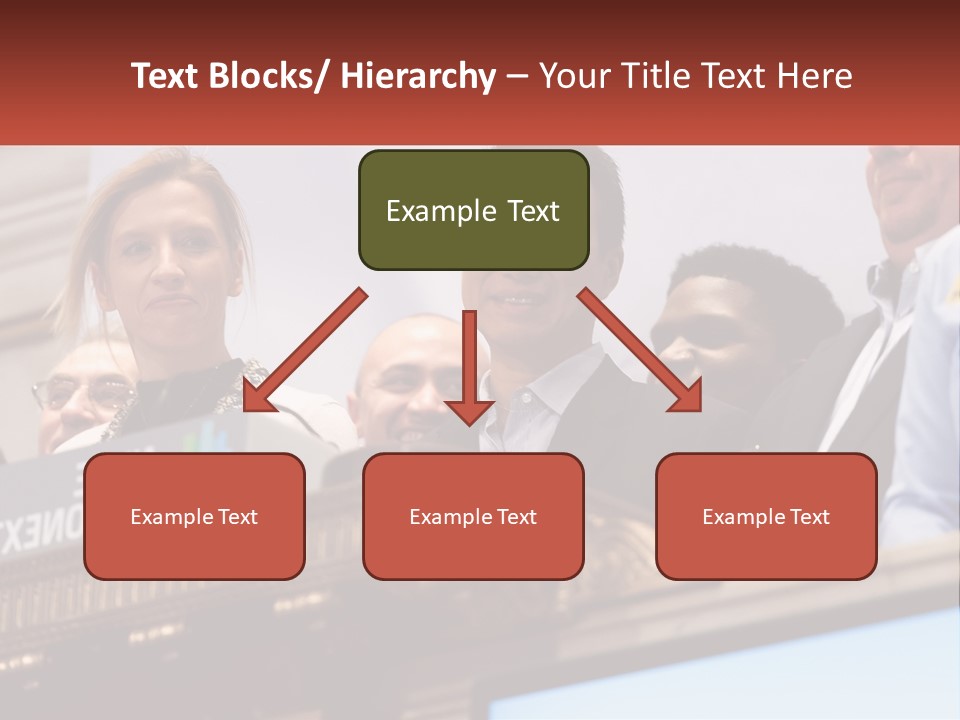 A Group Of People Standing Behind A Podium PowerPoint Template