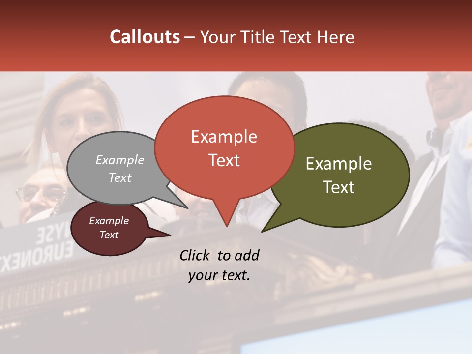A Group Of People Standing Behind A Podium PowerPoint Template