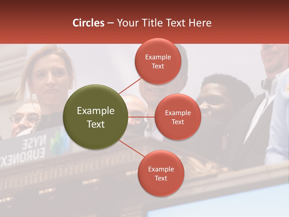 A Group Of People Standing Behind A Podium PowerPoint Template