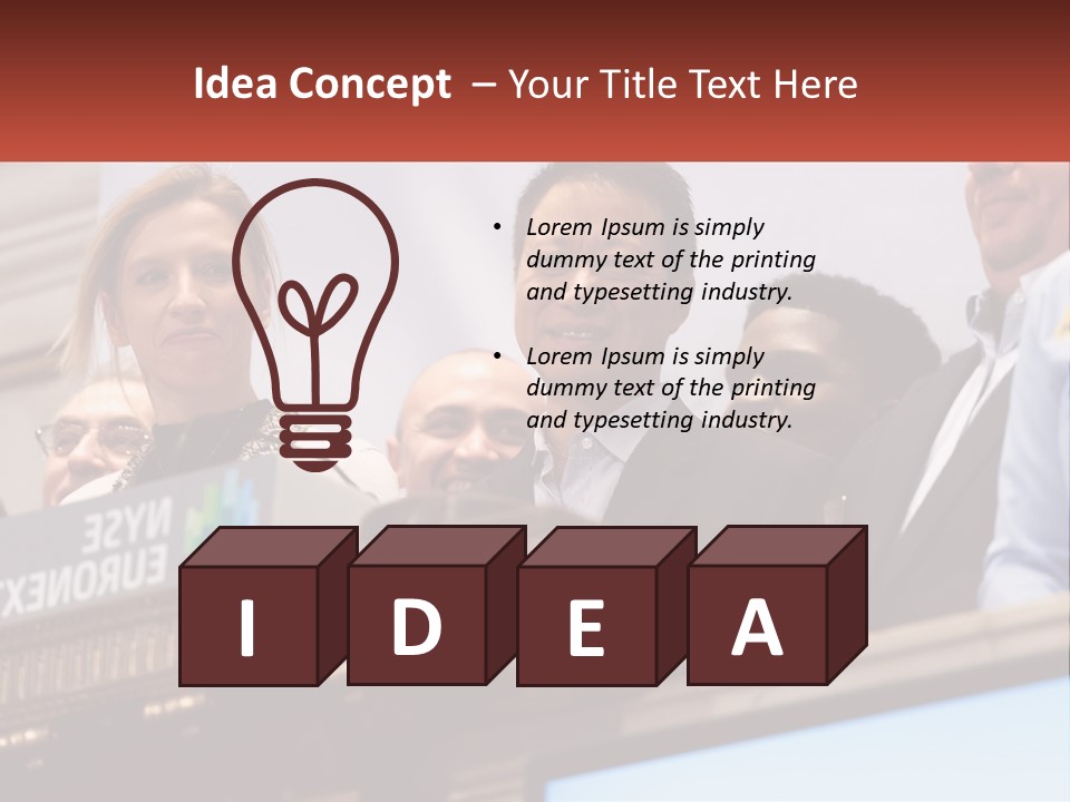 A Group Of People Standing Behind A Podium PowerPoint Template