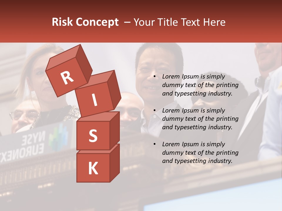 A Group Of People Standing Behind A Podium PowerPoint Template