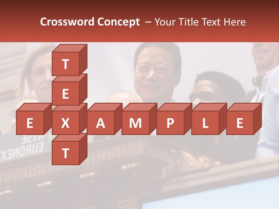 A Group Of People Standing Behind A Podium PowerPoint Template