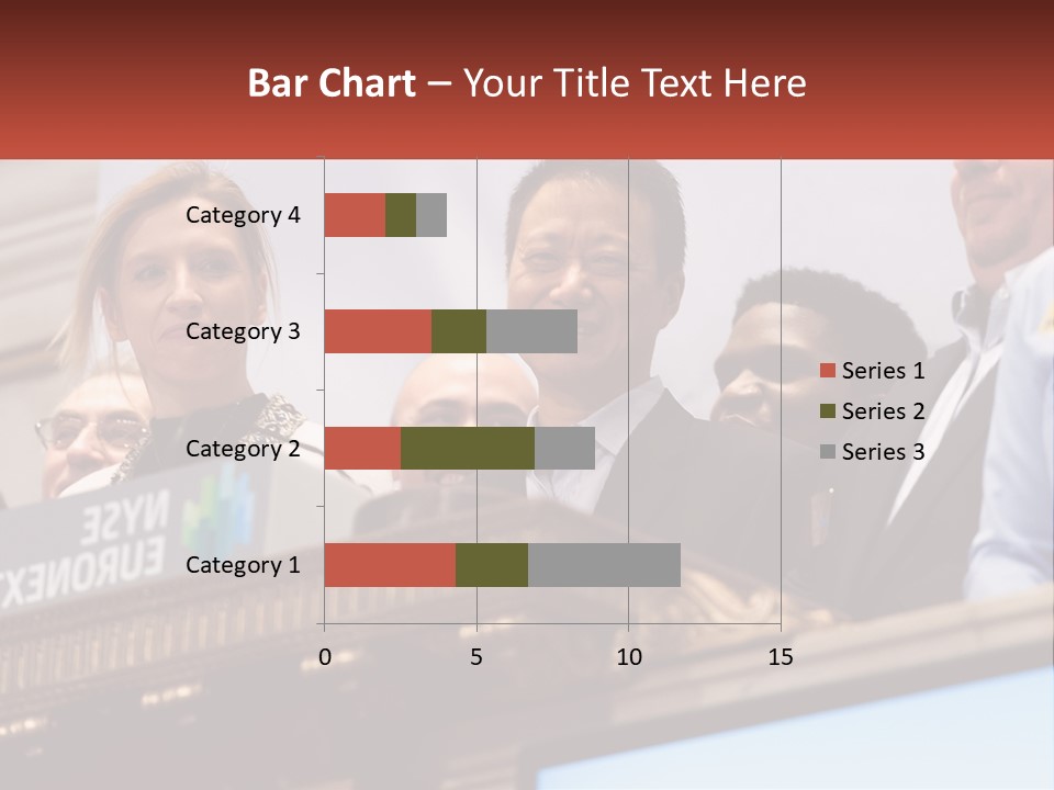 A Group Of People Standing Behind A Podium PowerPoint Template