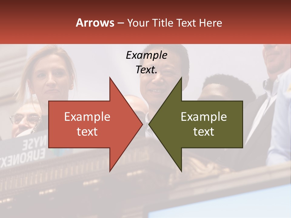 A Group Of People Standing Behind A Podium PowerPoint Template