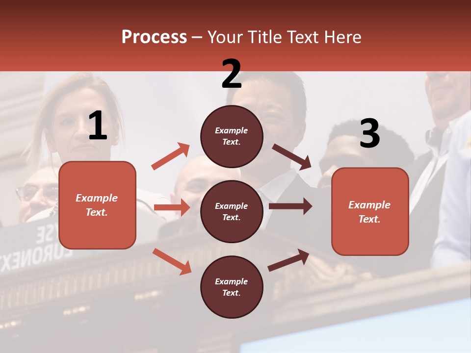A Group Of People Standing Behind A Podium PowerPoint Template
