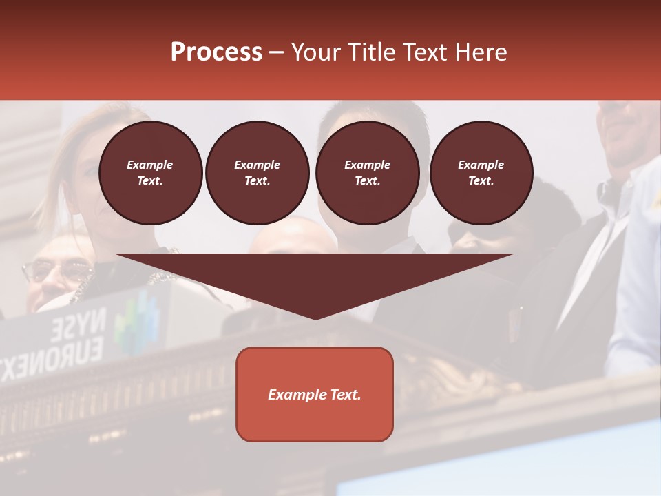 A Group Of People Standing Behind A Podium PowerPoint Template