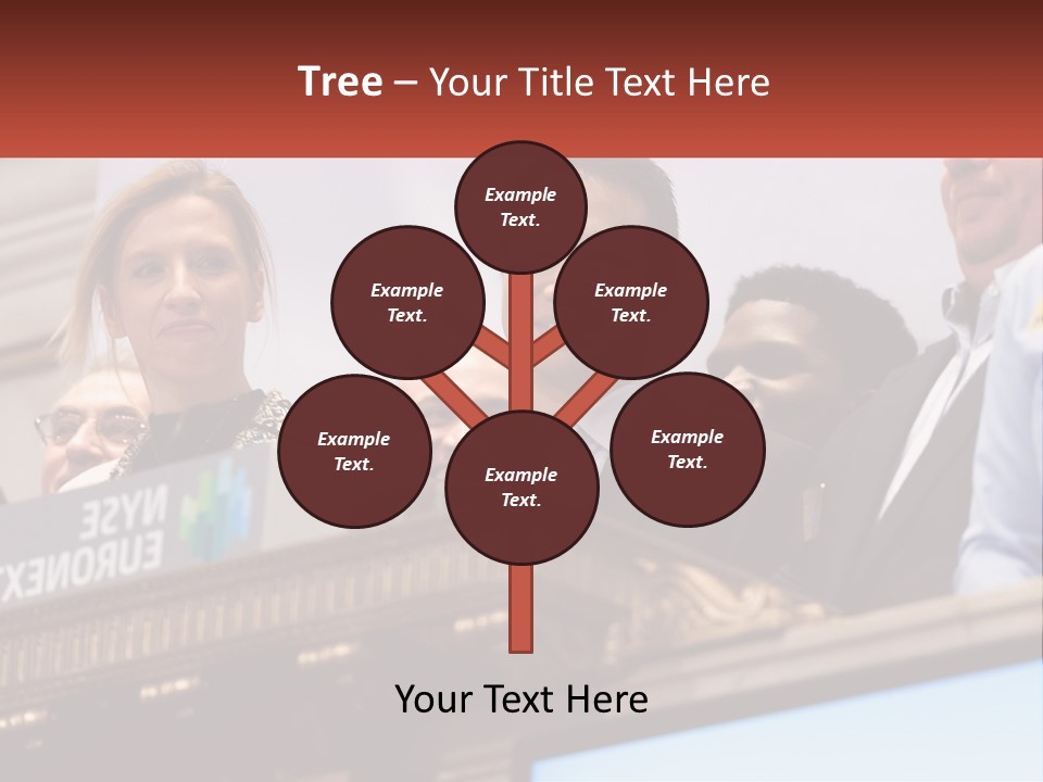 A Group Of People Standing Behind A Podium PowerPoint Template