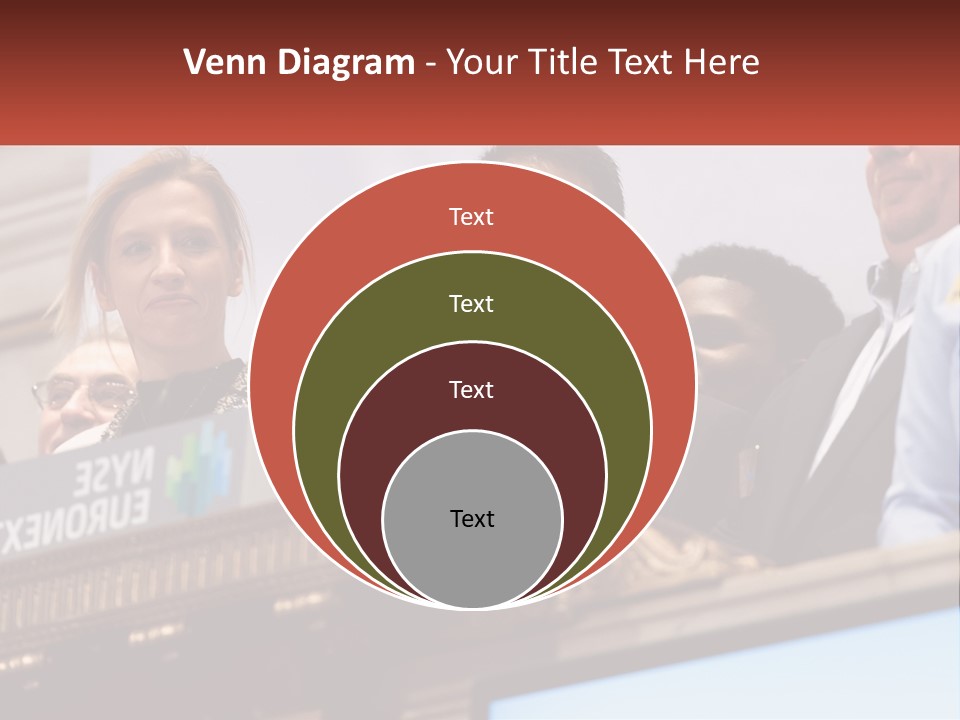 A Group Of People Standing Behind A Podium PowerPoint Template