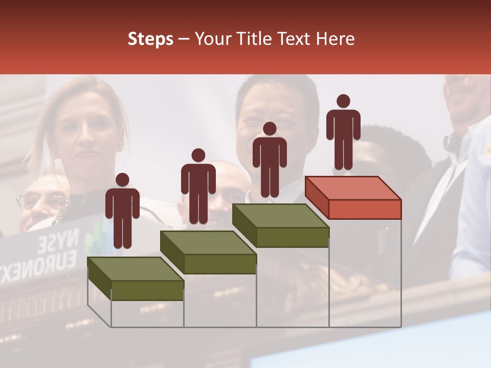 A Group Of People Standing Behind A Podium PowerPoint Template