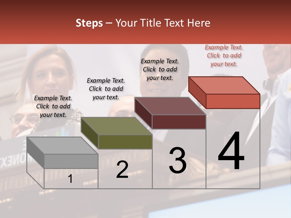 A Group Of People Standing Behind A Podium PowerPoint Template