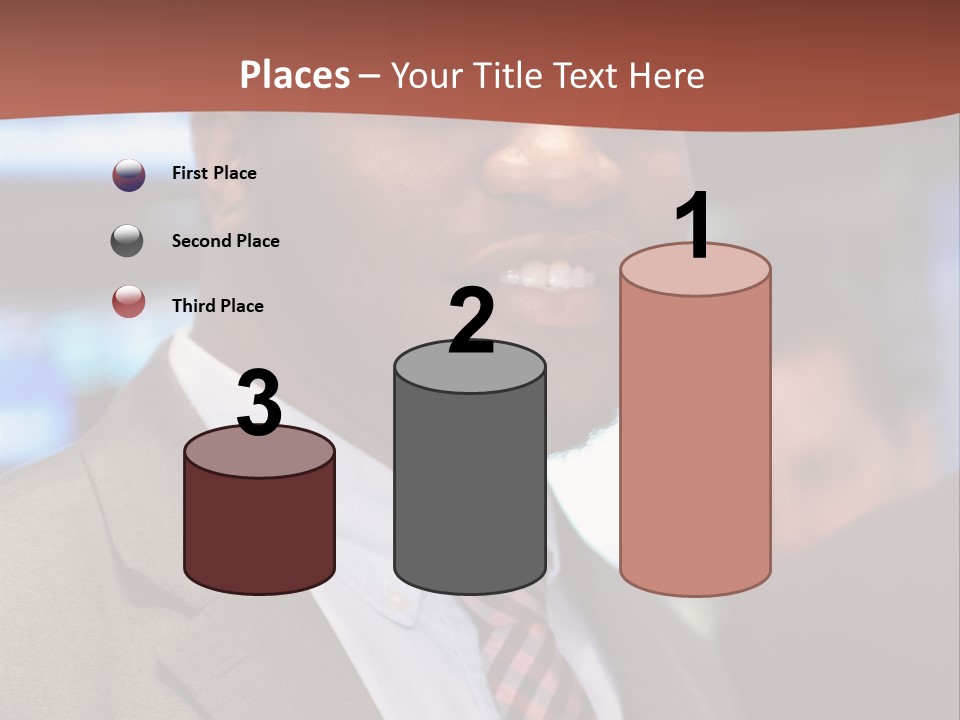 A Man In A Suit And Tie Is Smiling PowerPoint Template