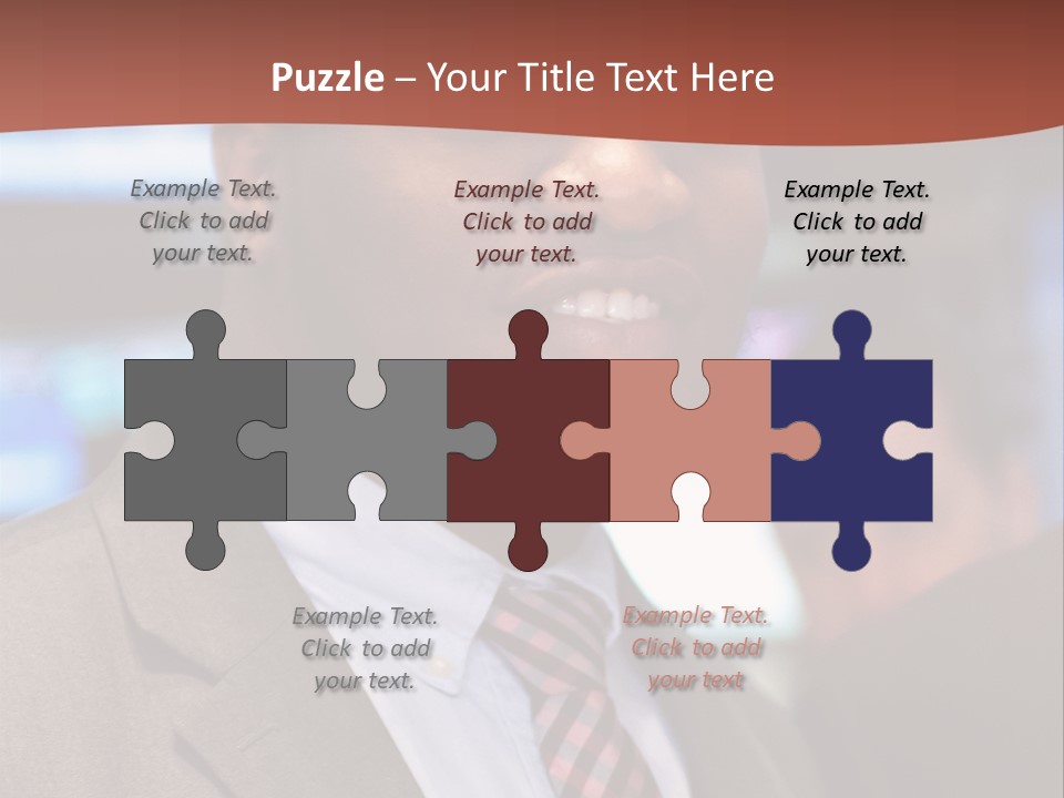 A Man In A Suit And Tie Is Smiling PowerPoint Template