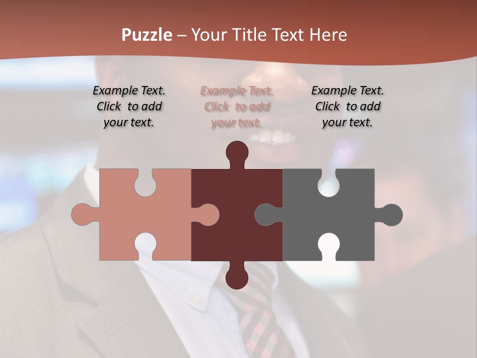 A Man In A Suit And Tie Is Smiling PowerPoint Template