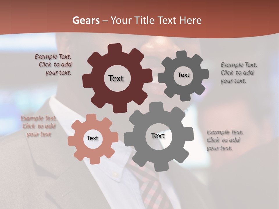 A Man In A Suit And Tie Is Smiling PowerPoint Template