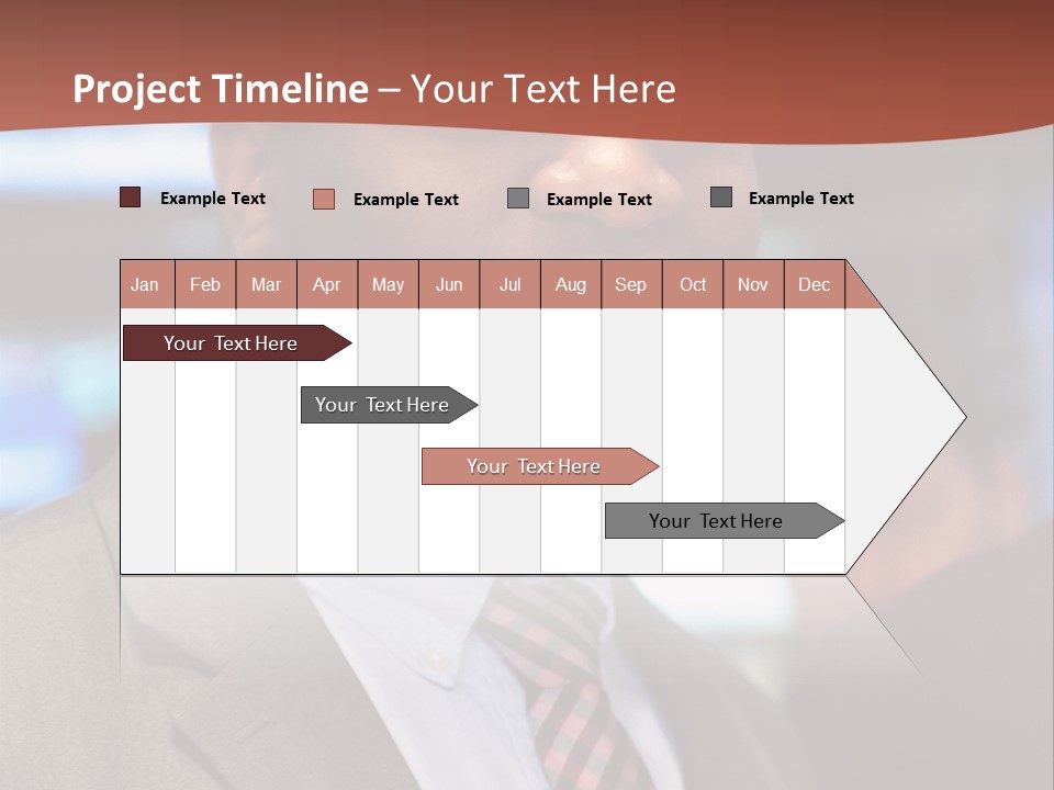 A Man In A Suit And Tie Is Smiling PowerPoint Template