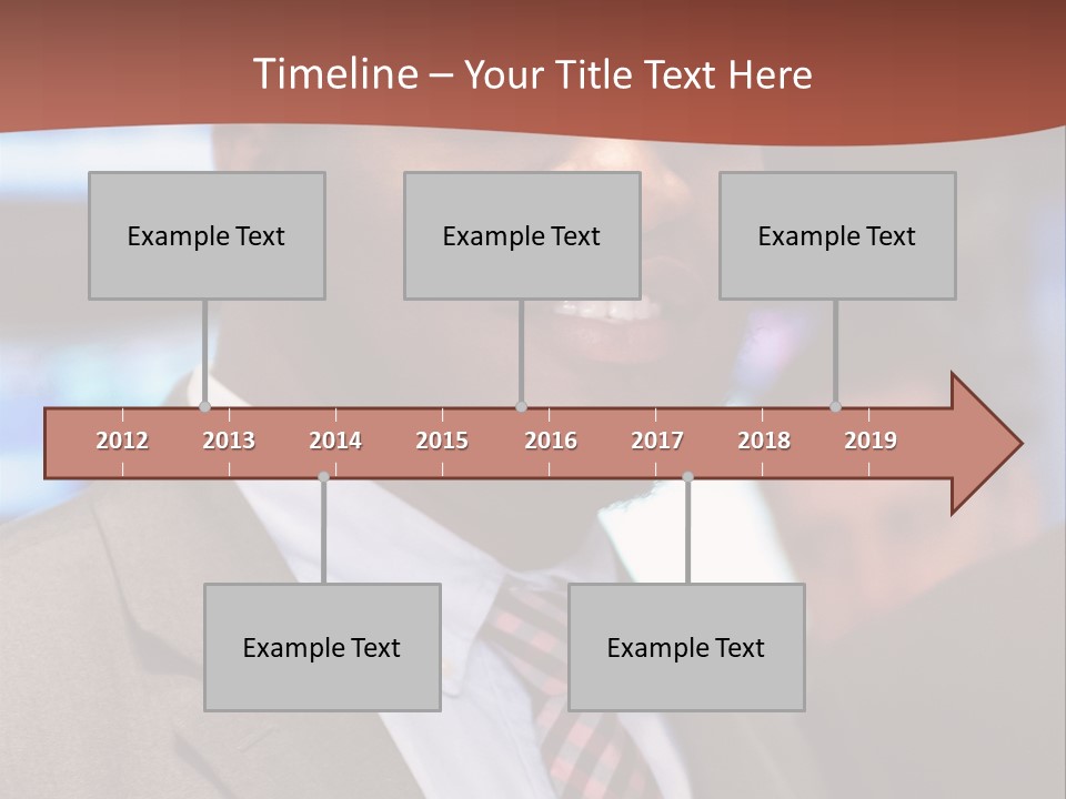 A Man In A Suit And Tie Is Smiling PowerPoint Template