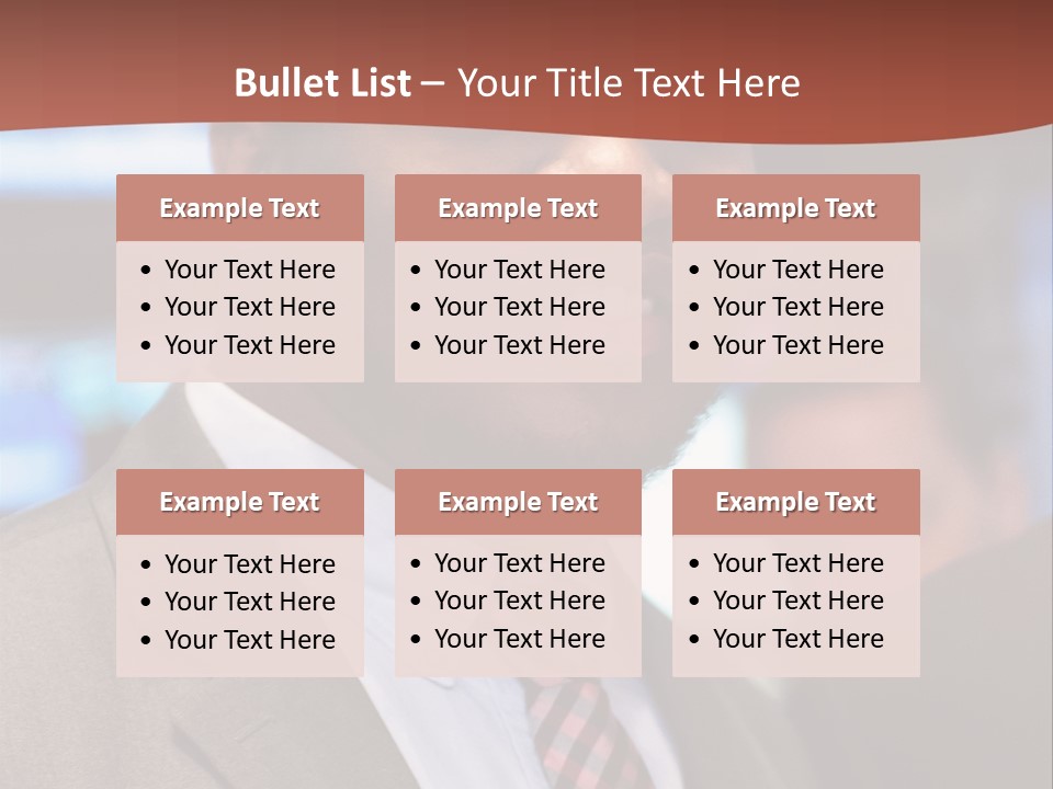 A Man In A Suit And Tie Is Smiling PowerPoint Template