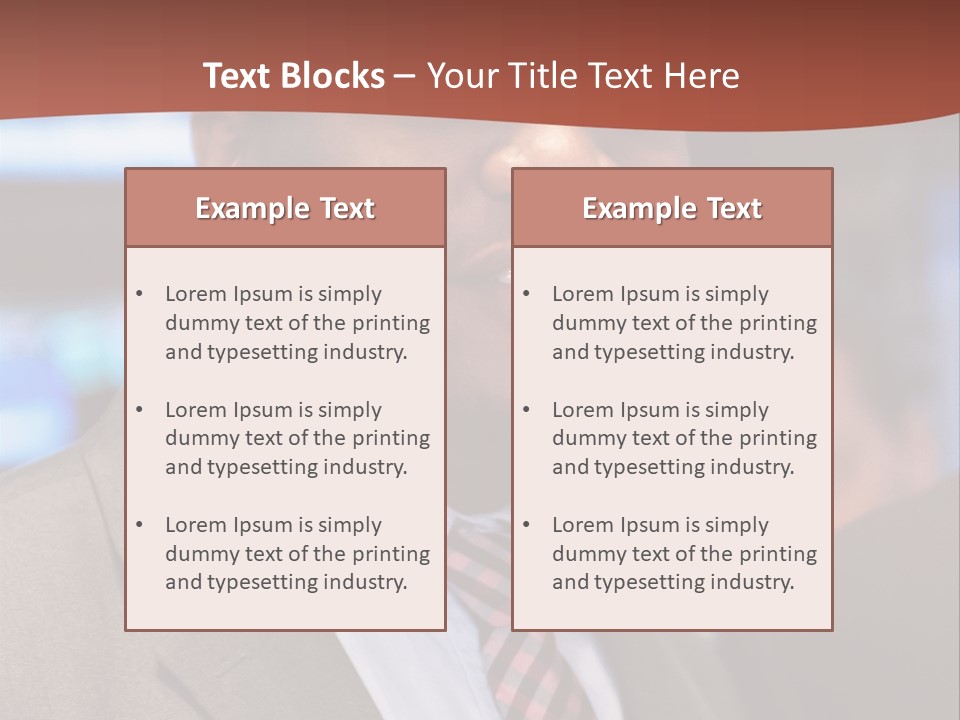 A Man In A Suit And Tie Is Smiling PowerPoint Template